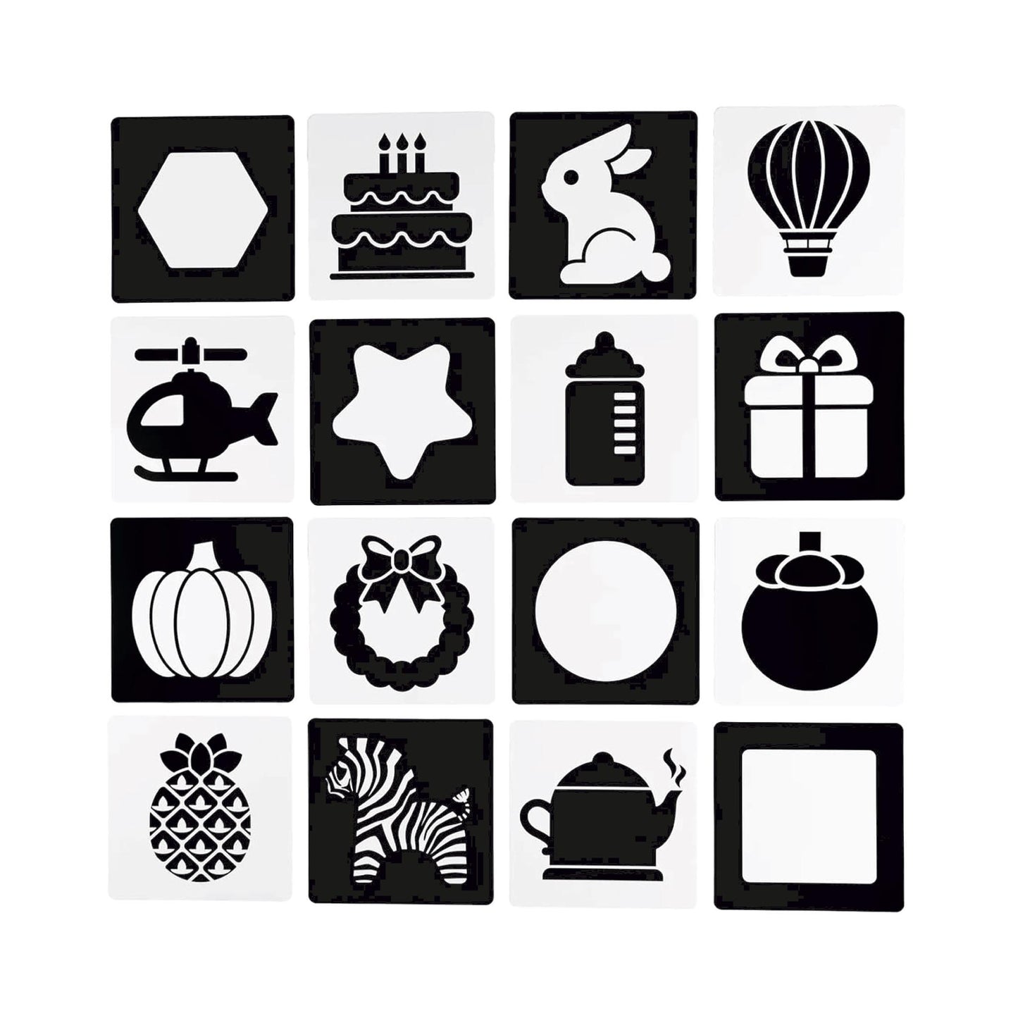 Newborn Sensory Visual Stimulation Baby Card 3-6 Months - Educational Brain Development Toys, Black and White Activity Cards 20 Card