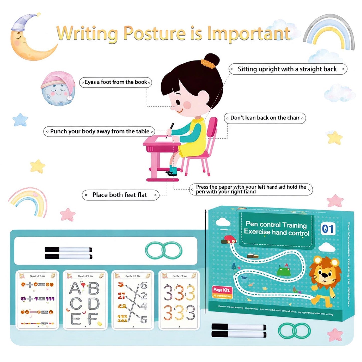 Left & Right Brain Development Tracing Card Set