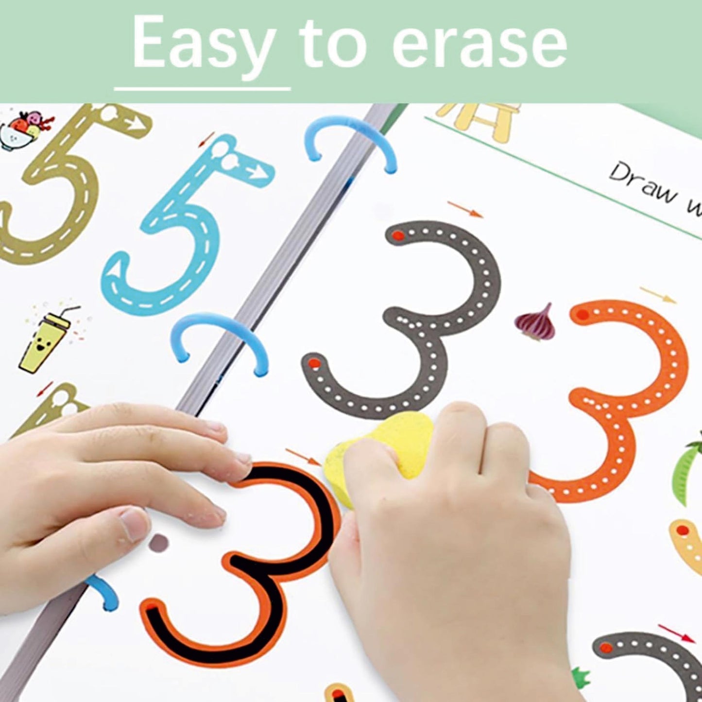 Pen Control Training Exercise Cards, Activity Book, Children Hand Eye Coordination